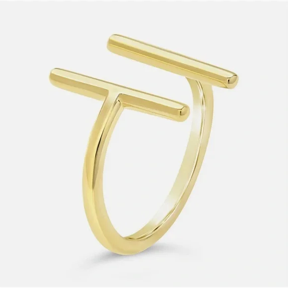 Sterling Forever 925 silver parallel bar ring - Picture 4 of 8